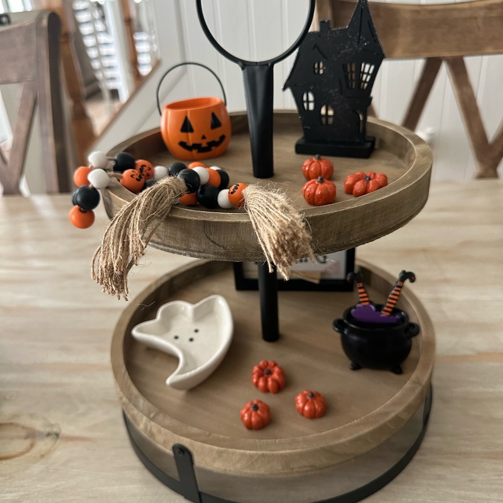 Halloween miniatures for decorating tiered tray (1st pic is mine )